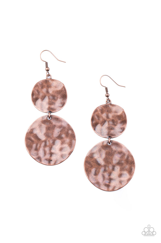 HARDWARE-Headed Earrings - Copper