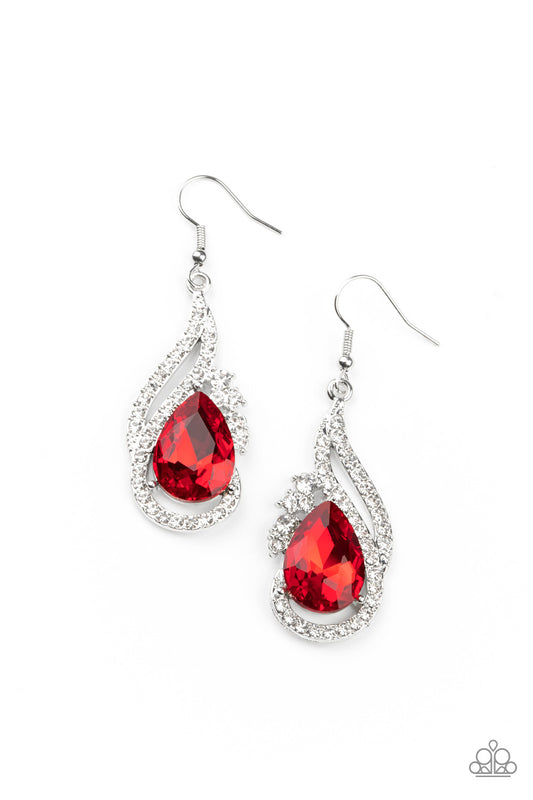 Dancefloor Diva Earrings - Red