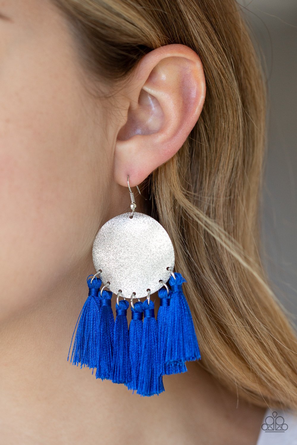 Tassel Tribute Earrings - Blue