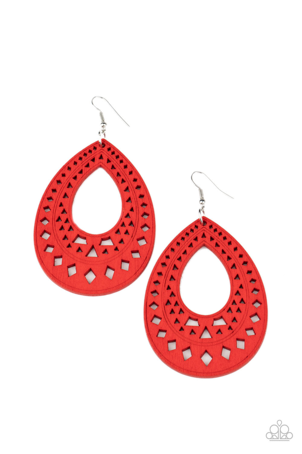Belize Beauty Earrings - Red