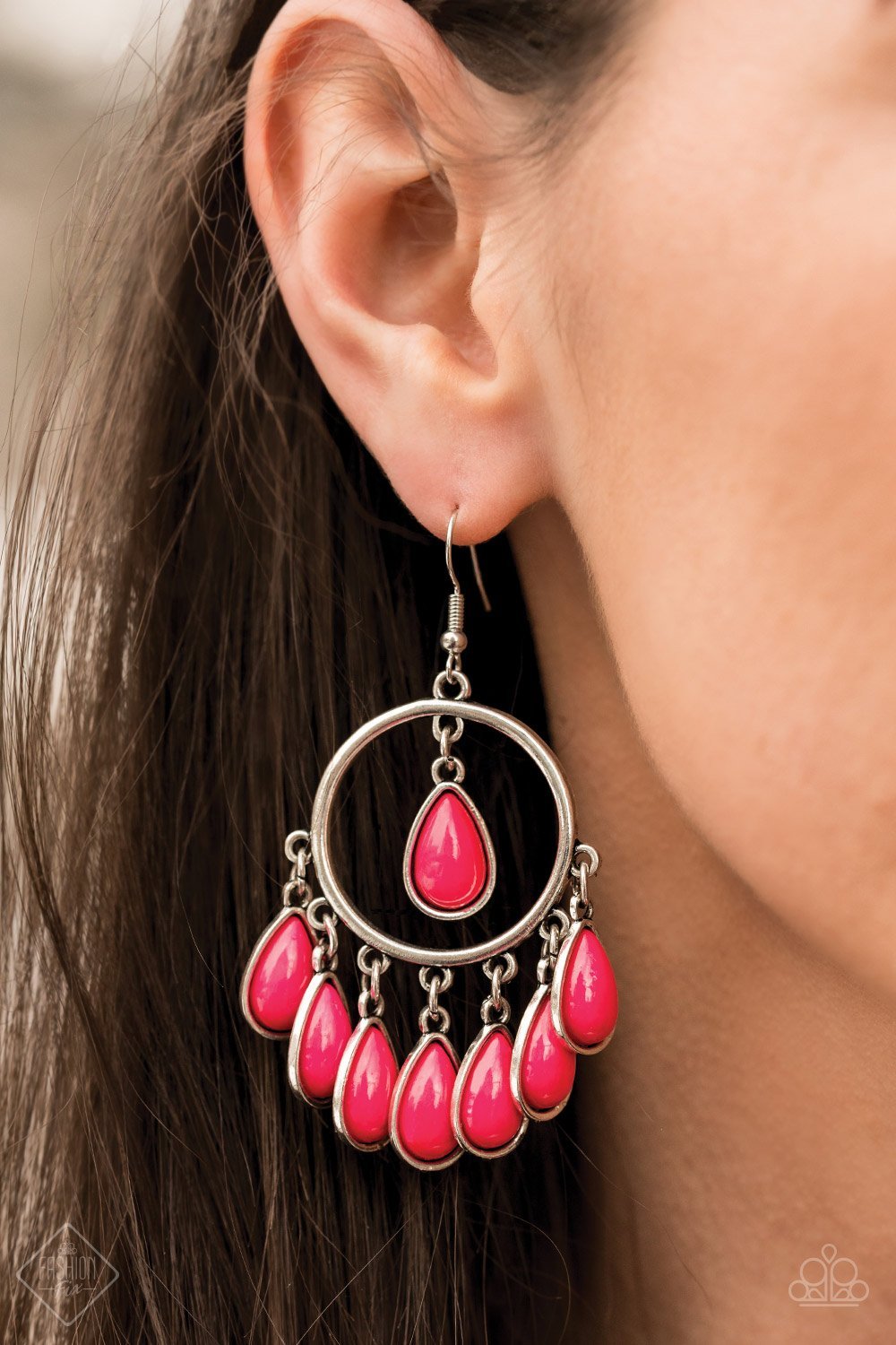 Flirty Flamboyance Earrings - Pink