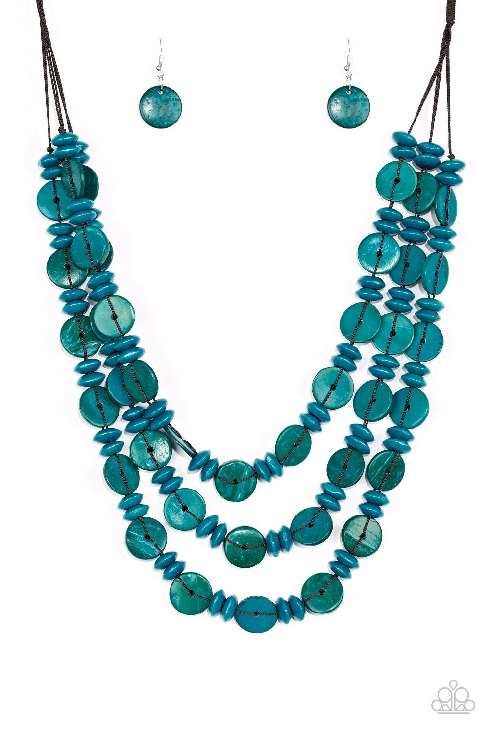Barbados Bopper Necklace - Blue