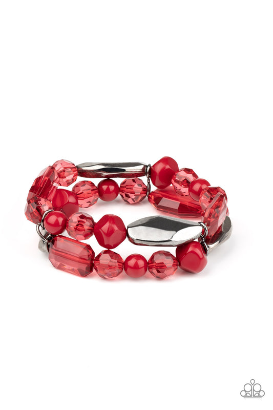 Rockin Rock Candy Bracelet - Red