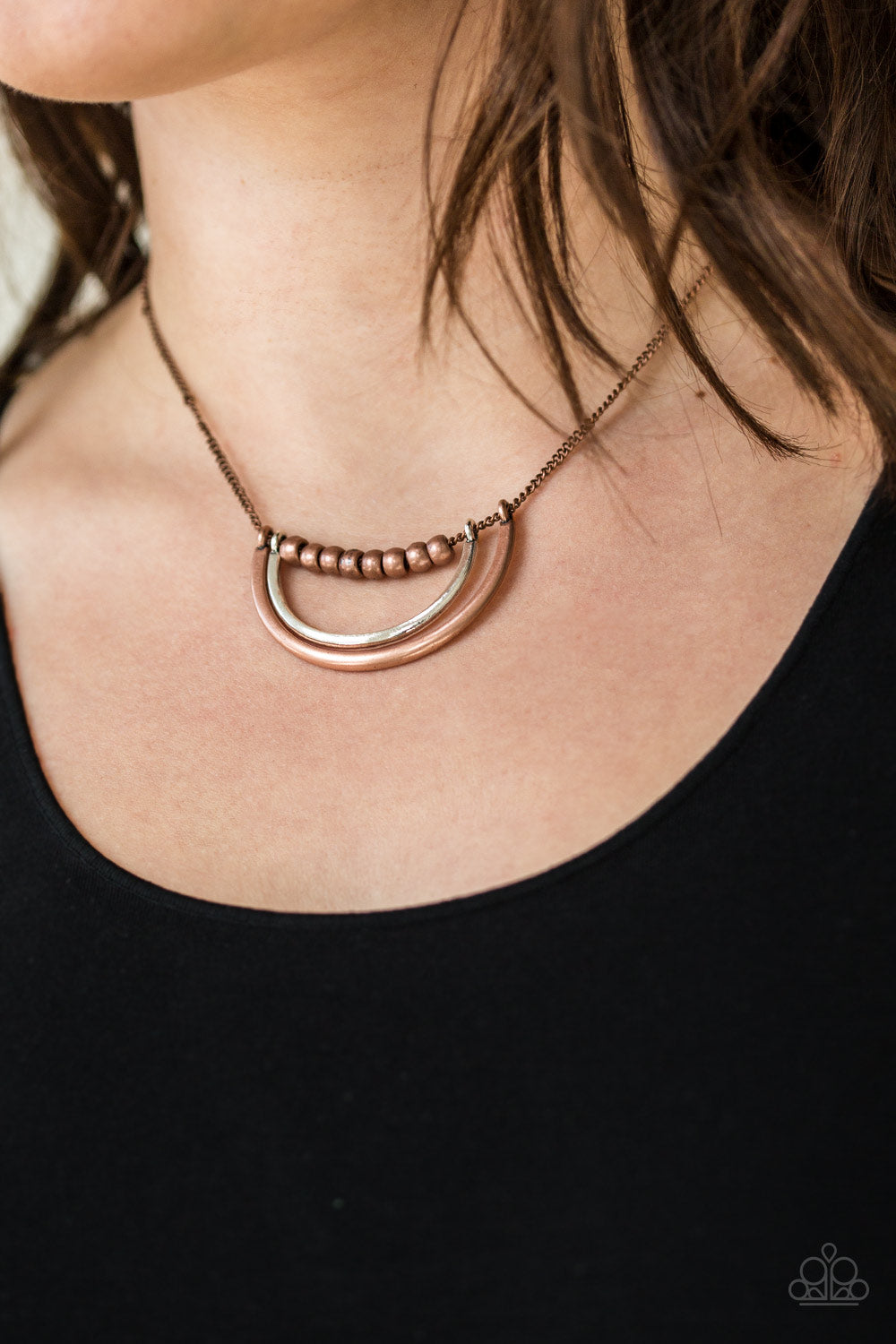 Artificial Arches Necklace - Copper