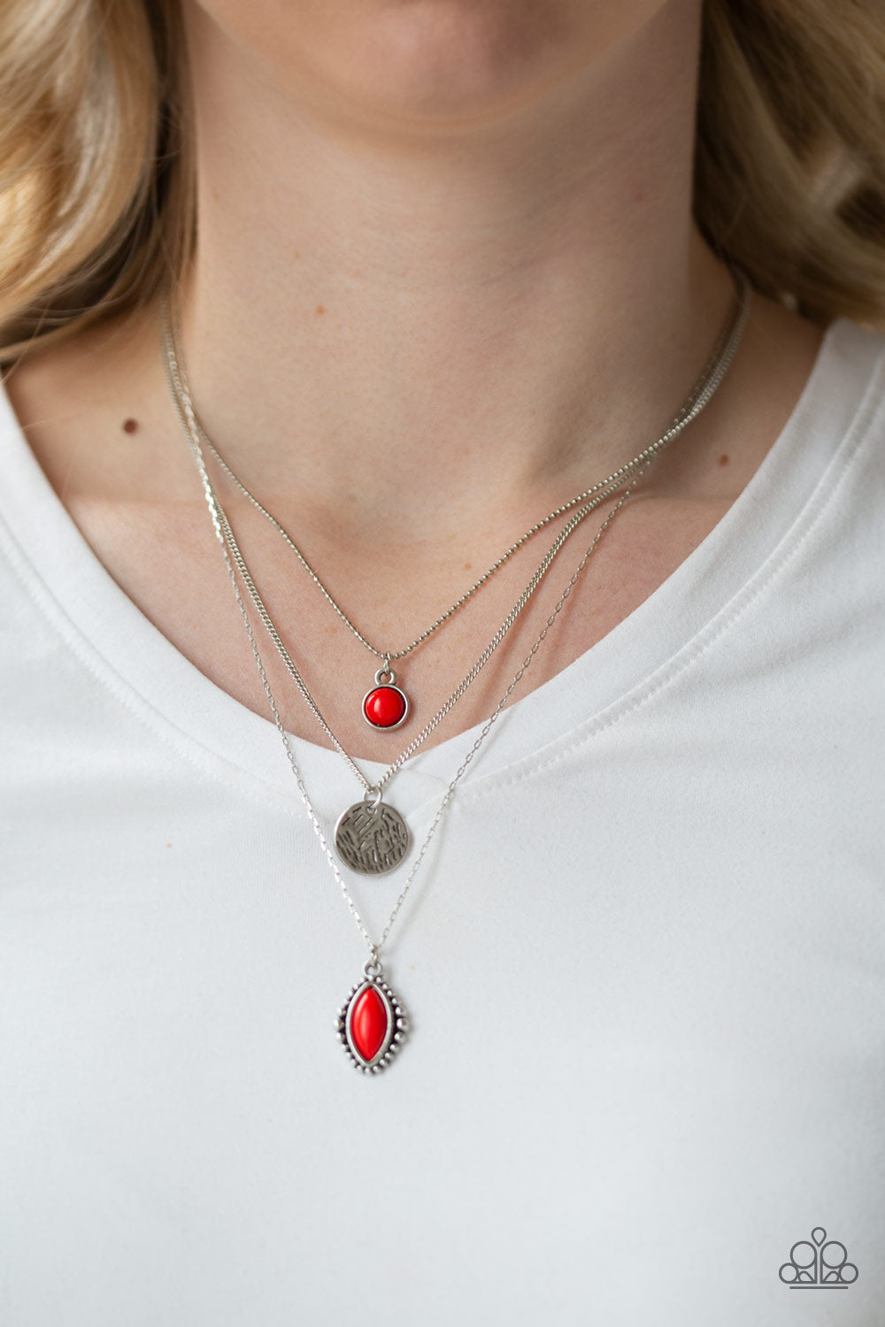 Tide Drifter Necklace - Red