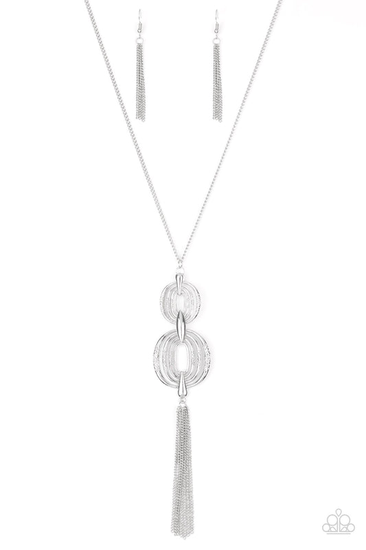 Timelessly Tasseled Necklace - Silver