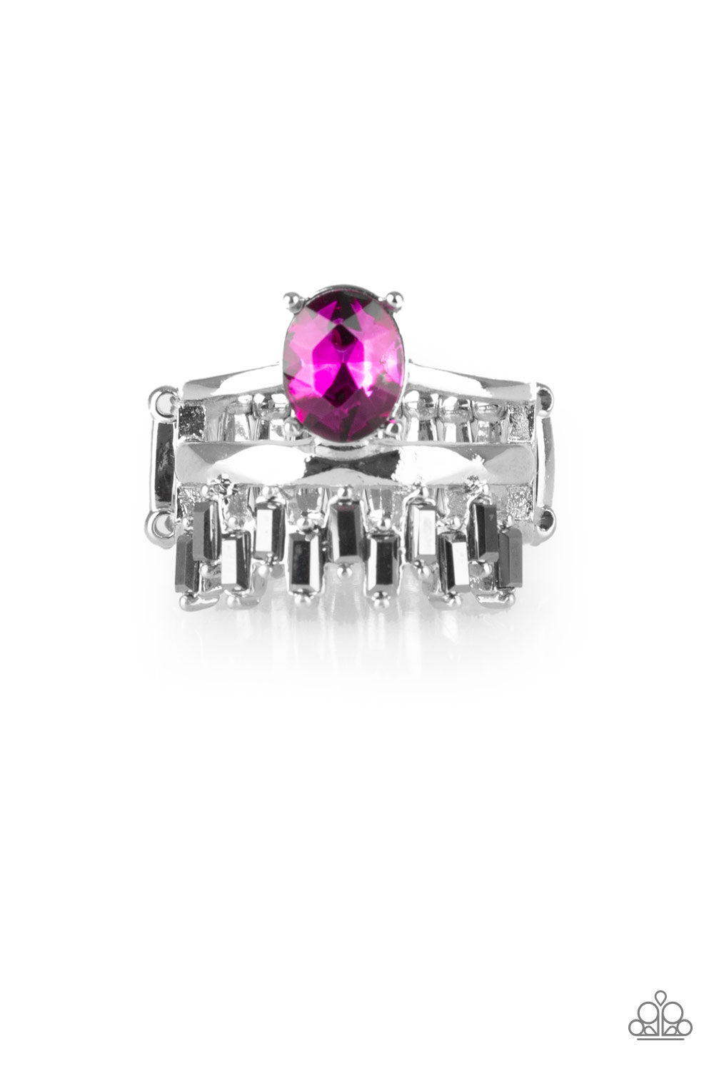 Crowned Victor Ring - Pink