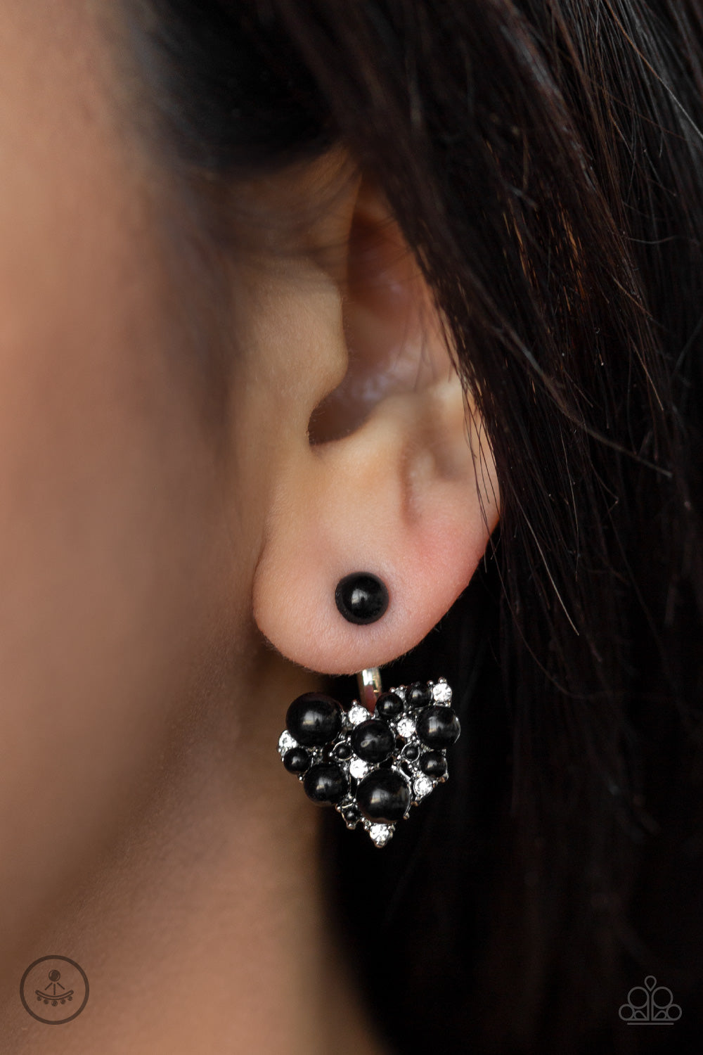 Star-Studded Success Earrings - Black