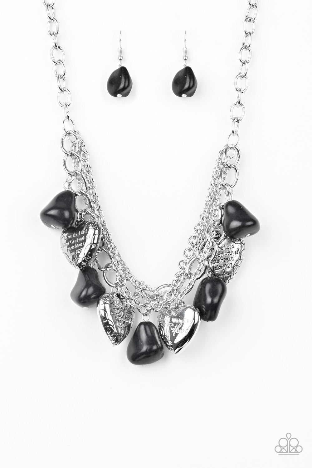 Change Of Heart Necklace - Black
