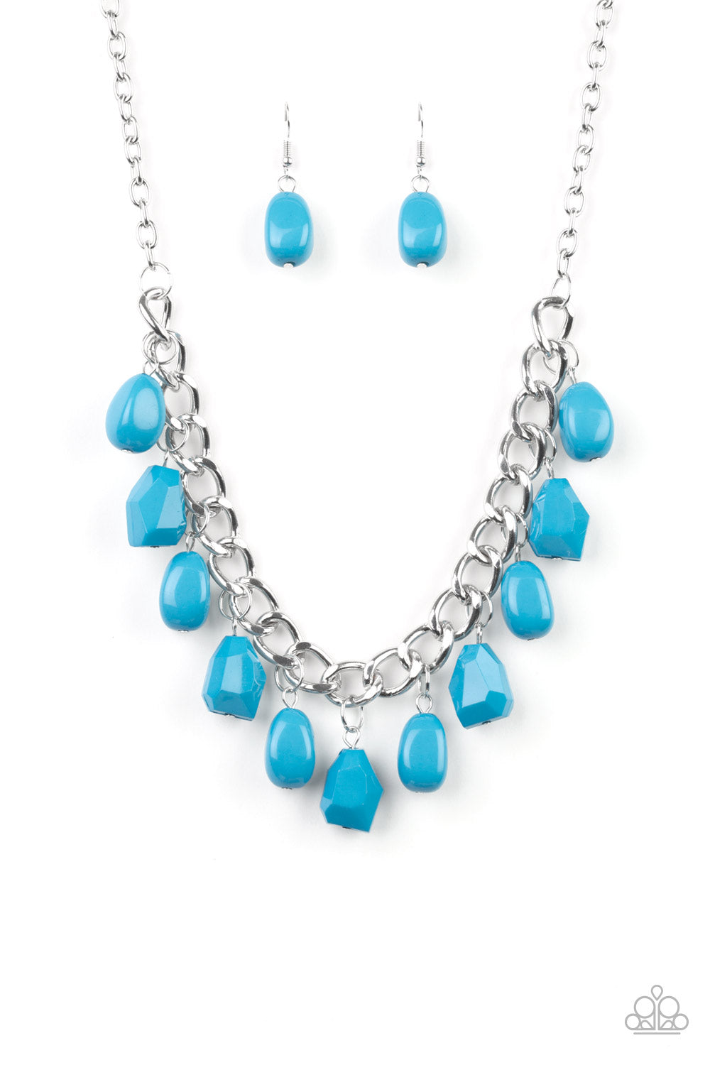 Take The COLOR Wheel! Necklace - Blue