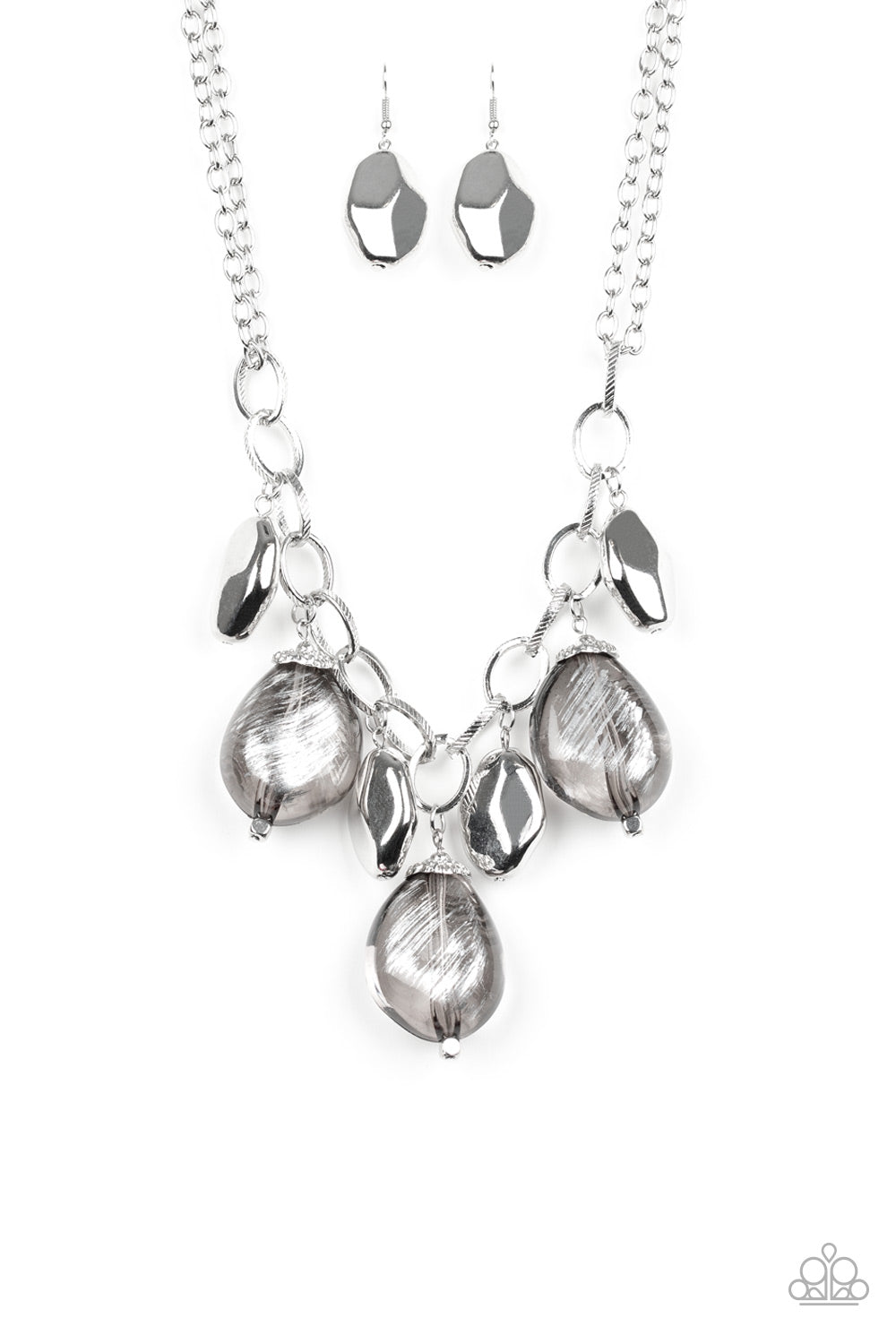 Looking Glass Glamorous Necklace - Silver
