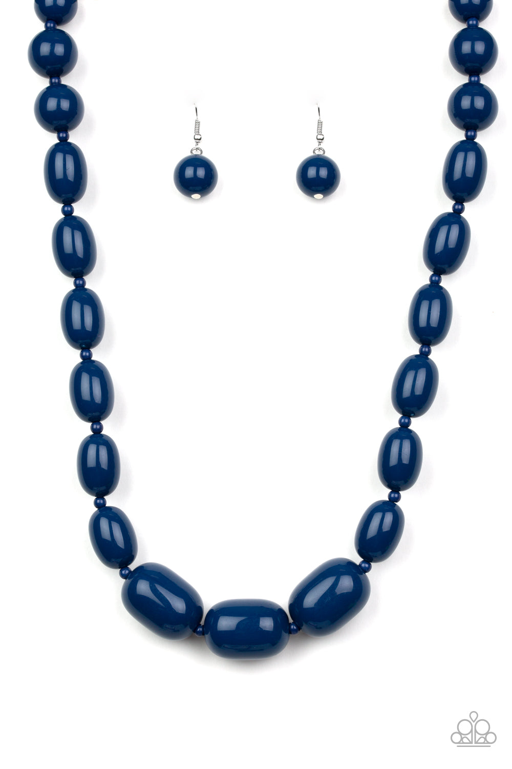 Poppin Popularity Necklace - Blue