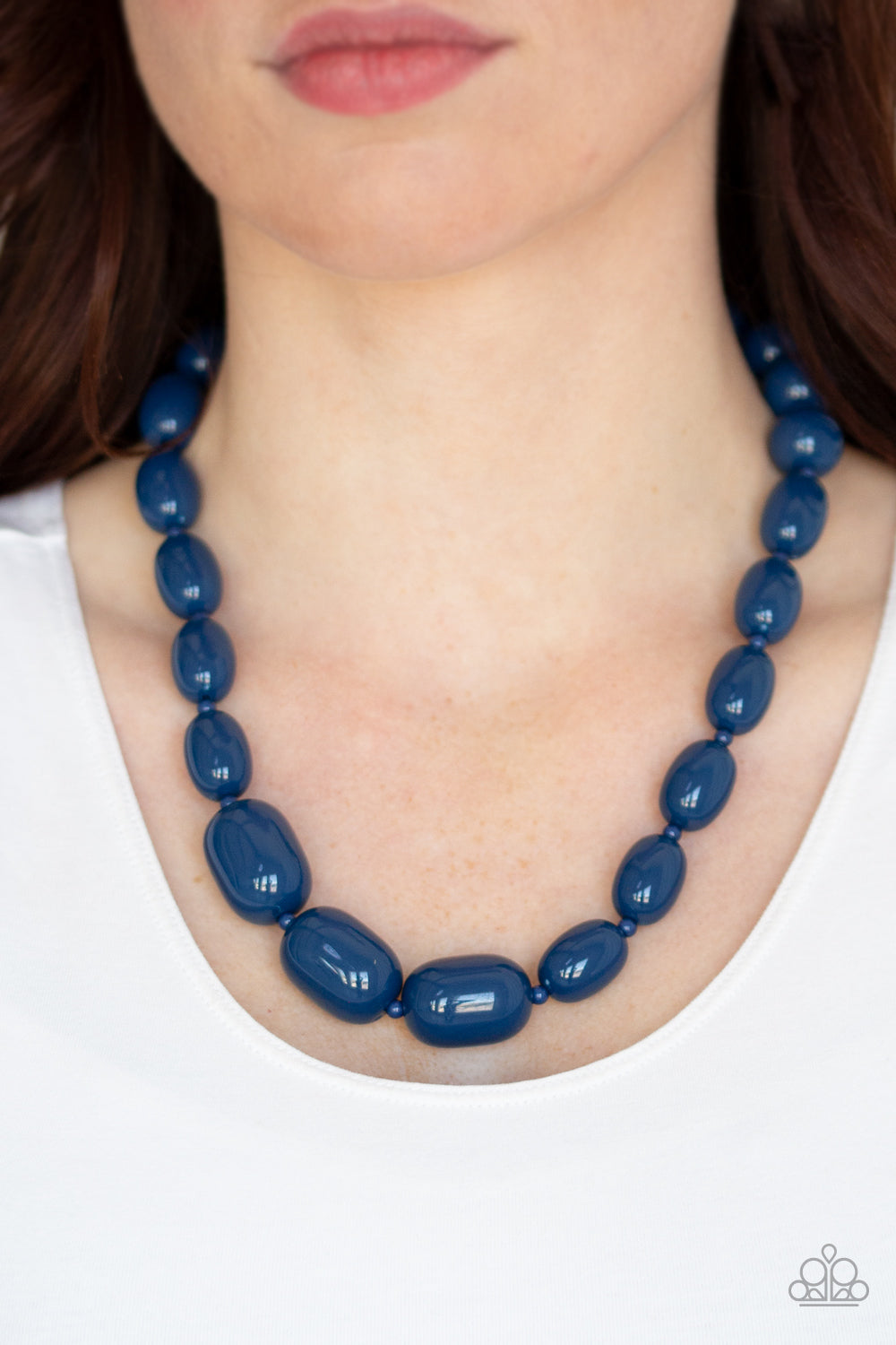 Poppin Popularity Necklace - Blue
