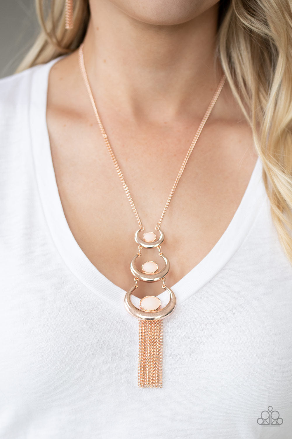 As MOON As I Can Necklace - Rose Gold
