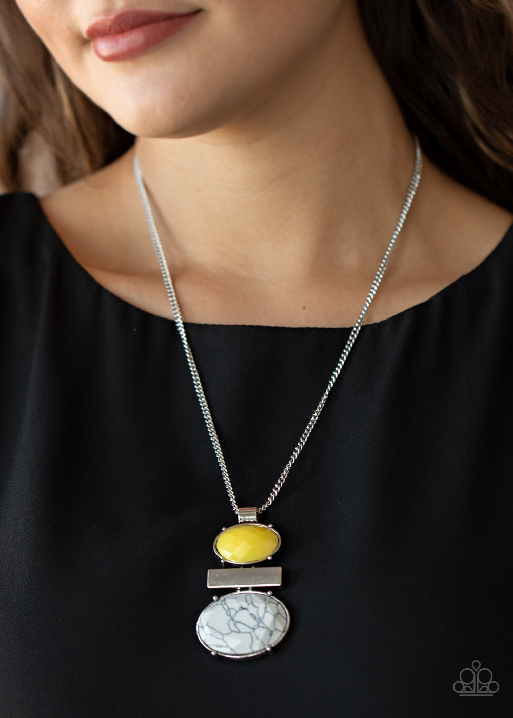 Finding Balance Necklace - Yellow