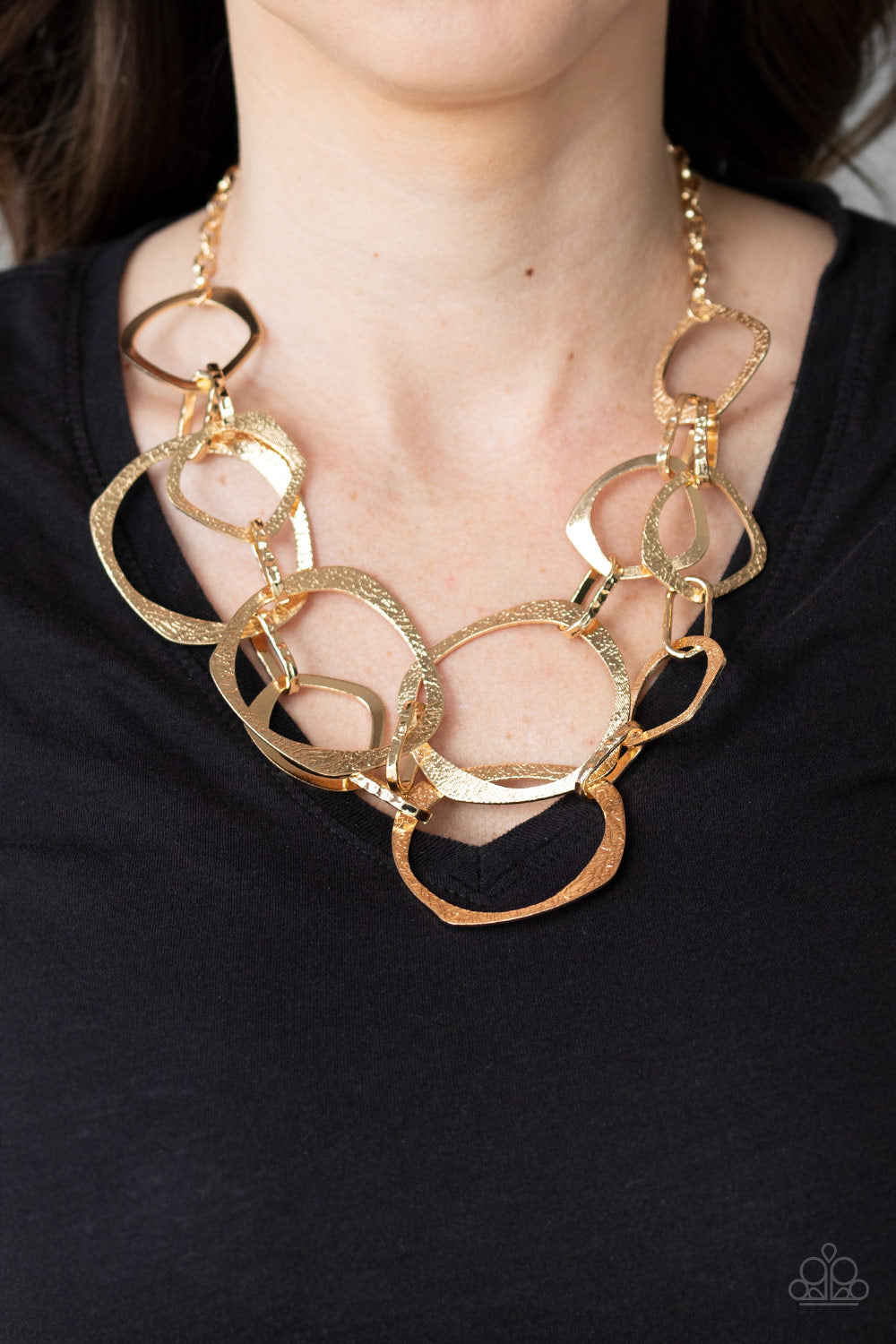 Salvage Yard Necklace - Gold