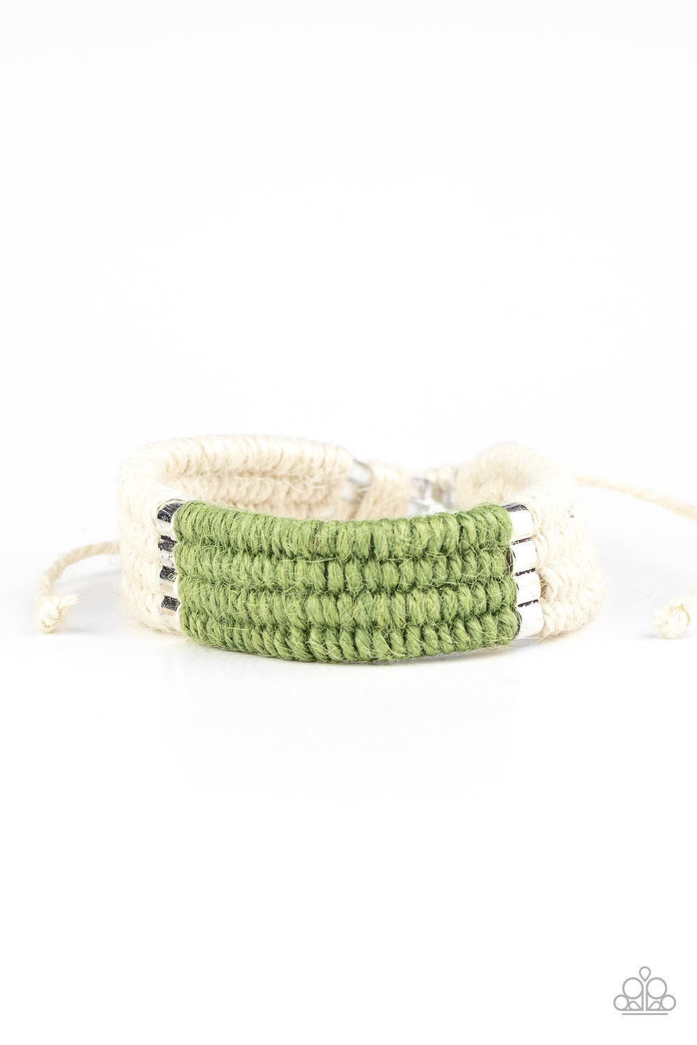 Hot Cross BUNGEE Bracelet - Green