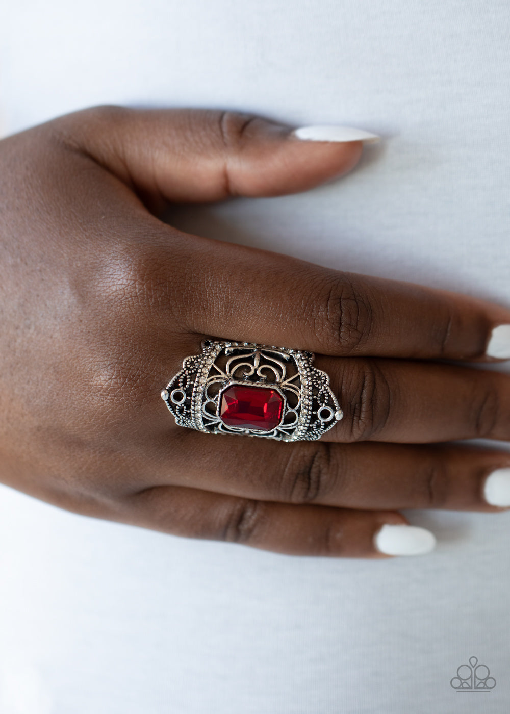 Undefinable Dazzle Ring - Red