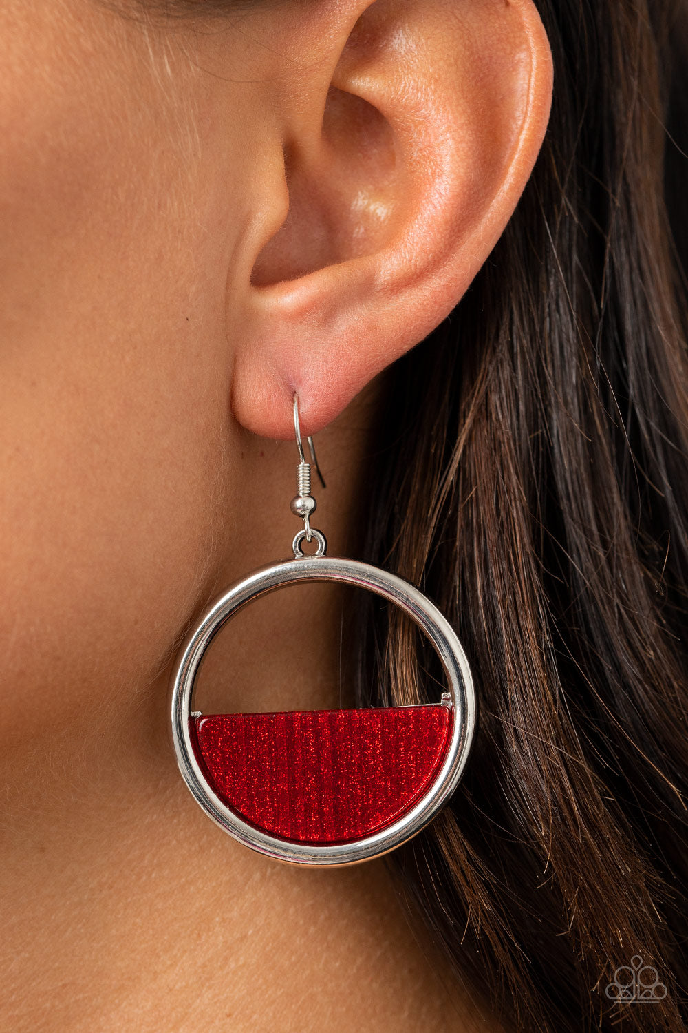 Stuck in Retrograde Earrings - Red