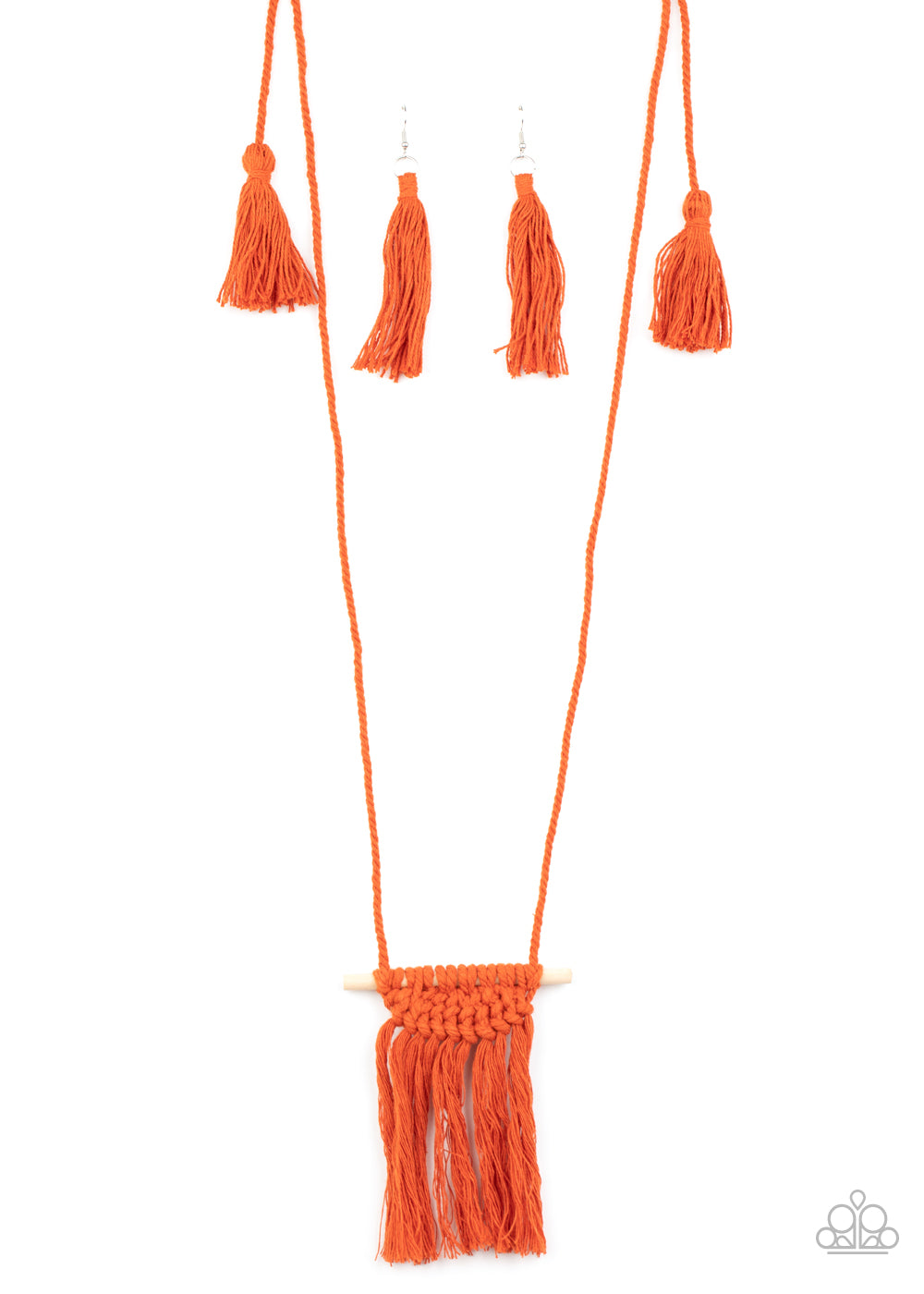 Between You and MACRAME Necklace - Orange