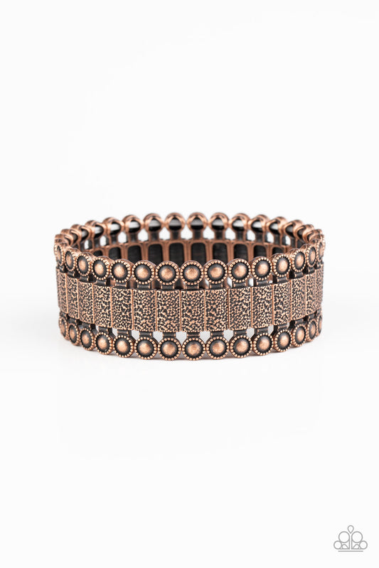 Rustic Rhythm Bracelet - Copper