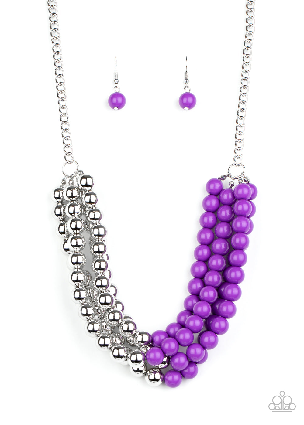 Layer After Layer Earrings - Purple