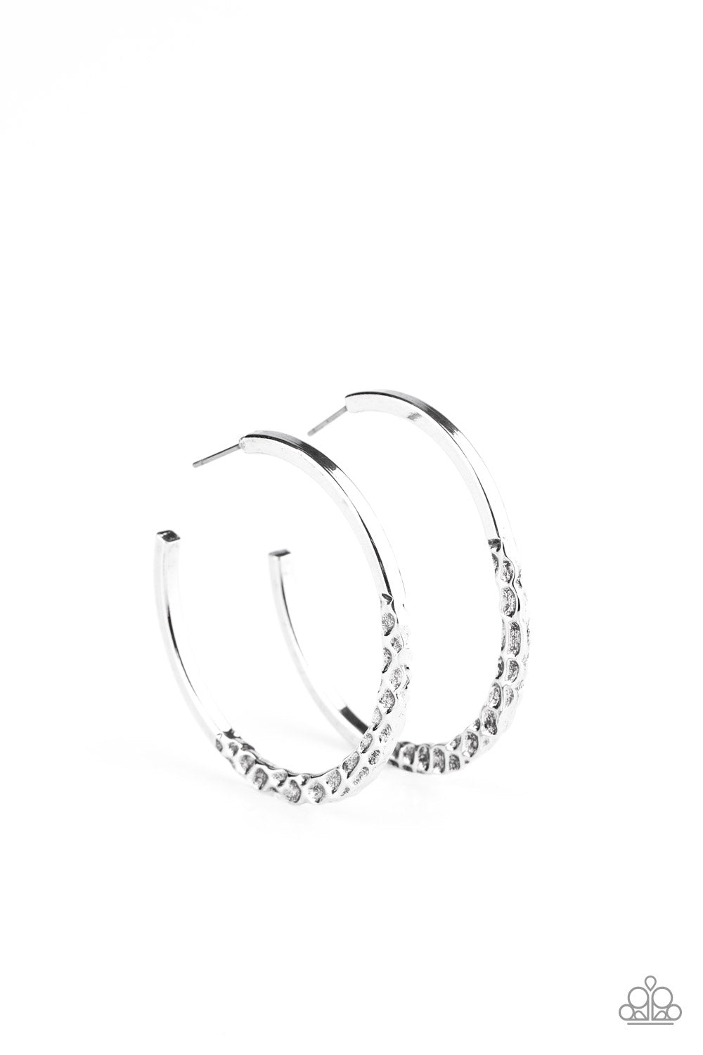 Imprinted Intensity Earrings - Silver