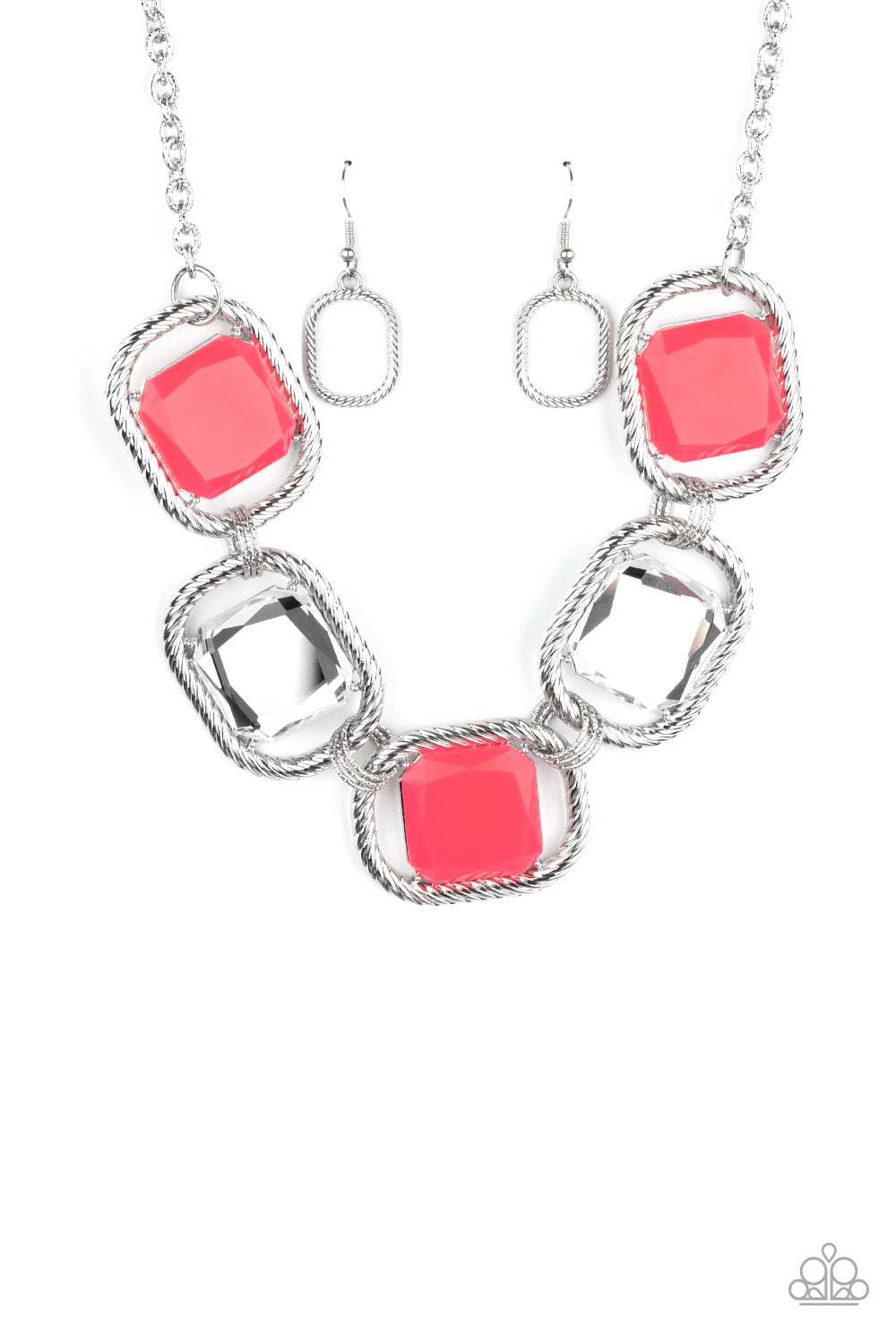 Pucker Up Necklace - Pink