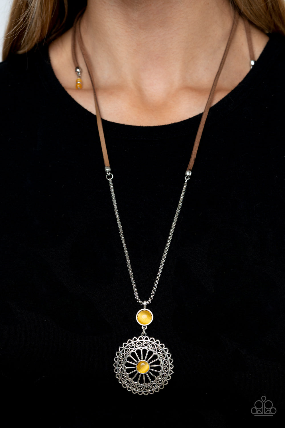 Where No MANDALA Has Gone Before Necklace - Yellow