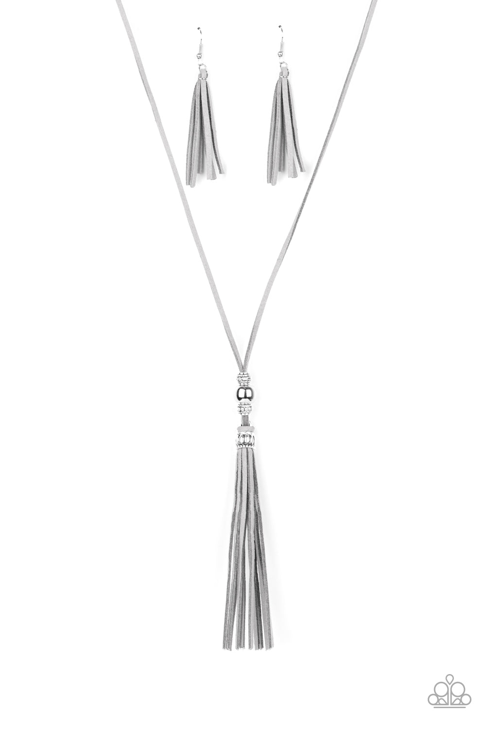 Hold My Tassel Necklace - Silver