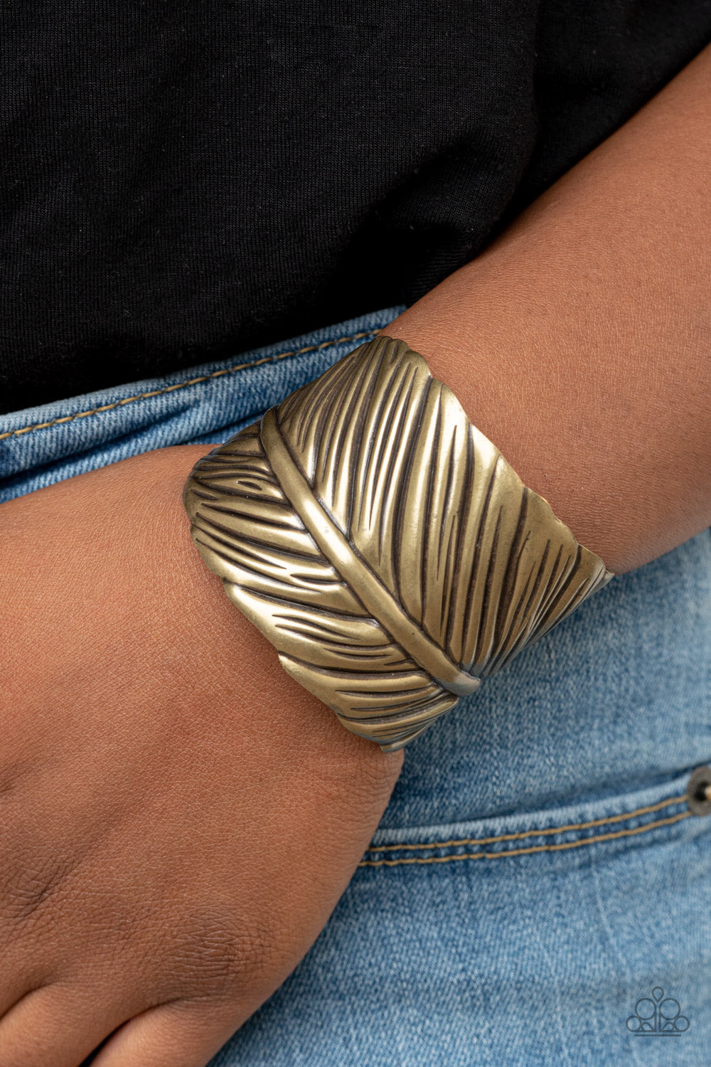 Where Theres a QUILL, Theres a Way Bracelet - Brass