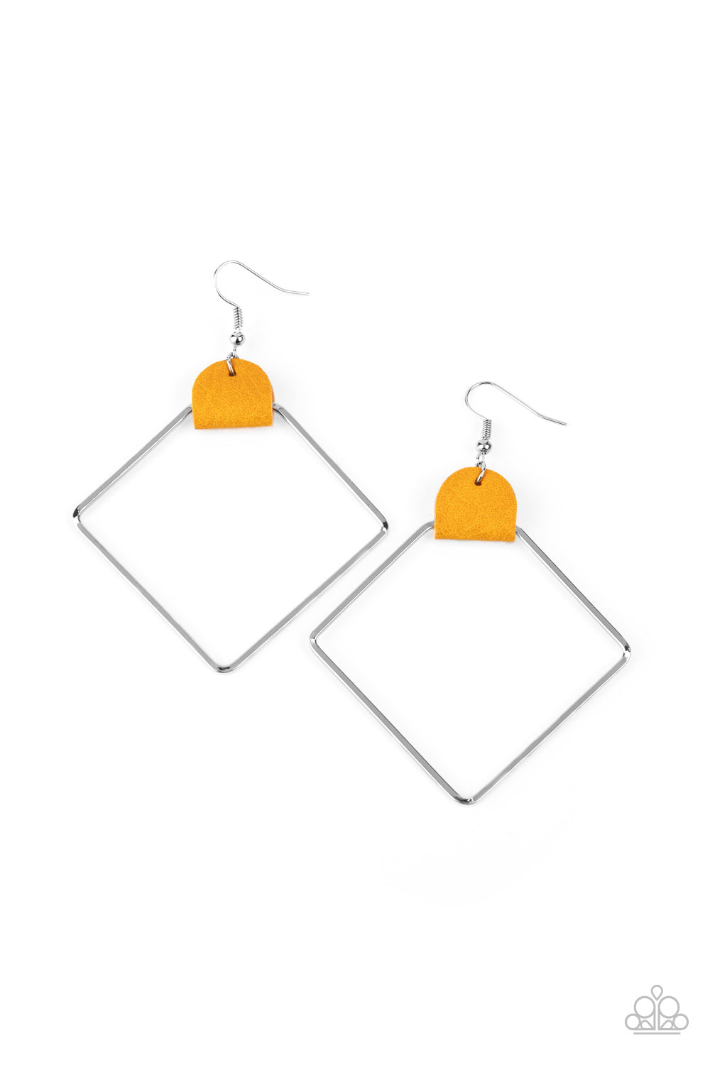 Friends of a LEATHER Earrings - Yellow