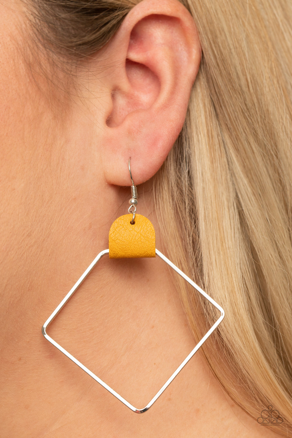 Friends of a LEATHER Earrings - Yellow