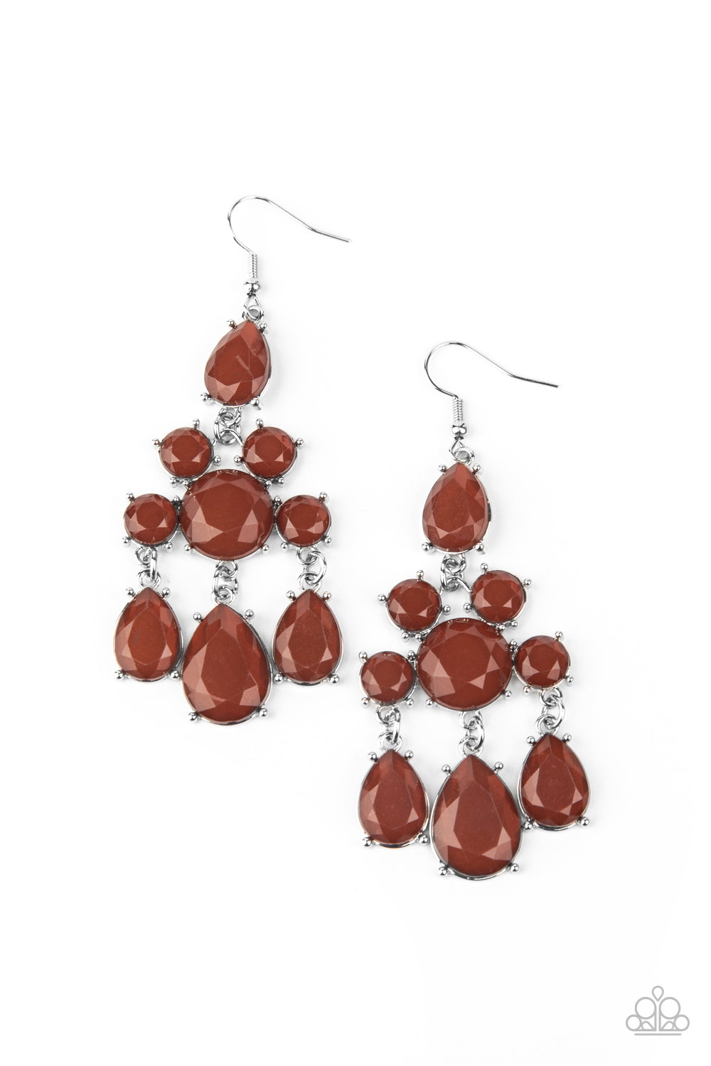 Afterglow Glamour Earrings - Brown