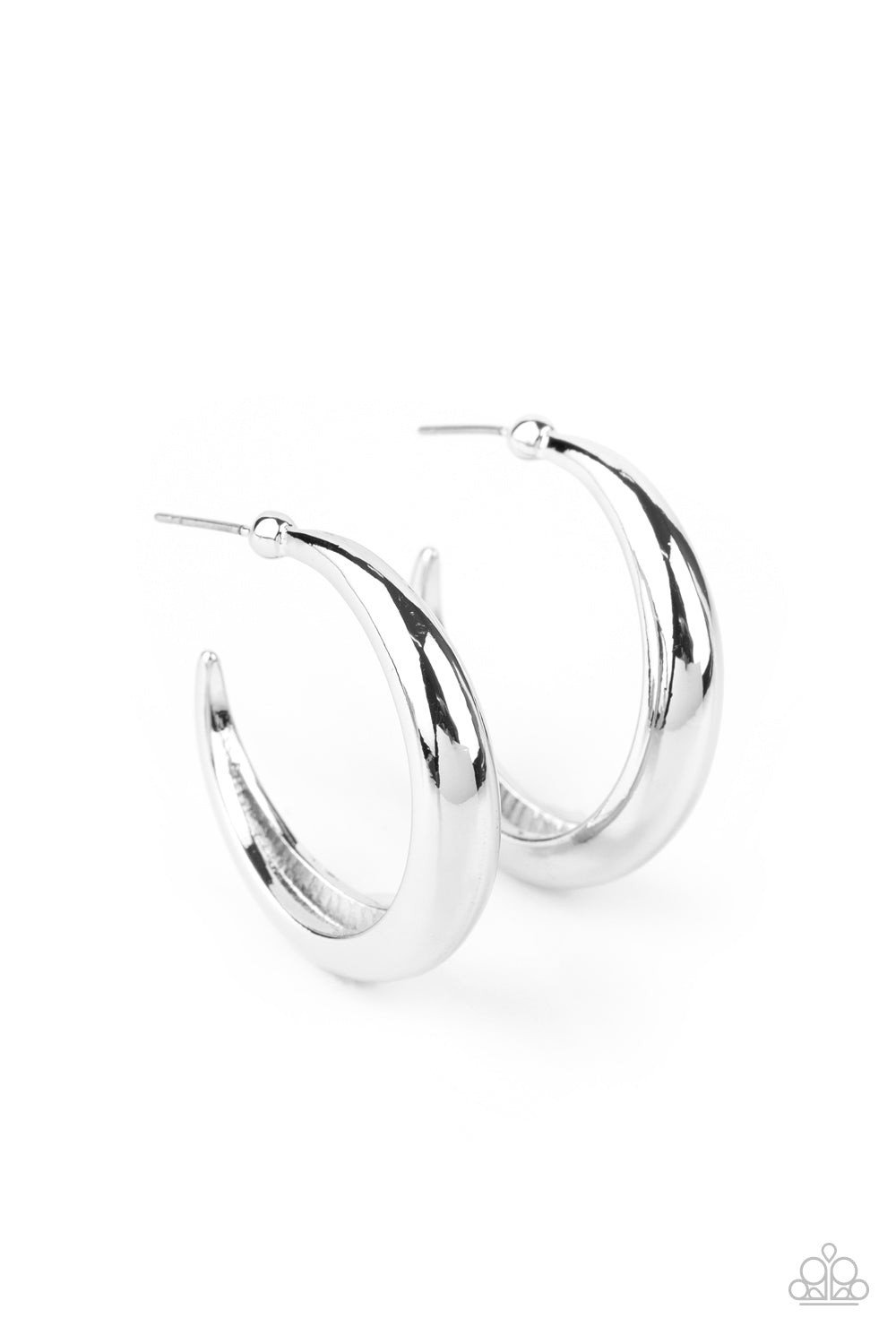 Lay It On Thick Earrings - Silver