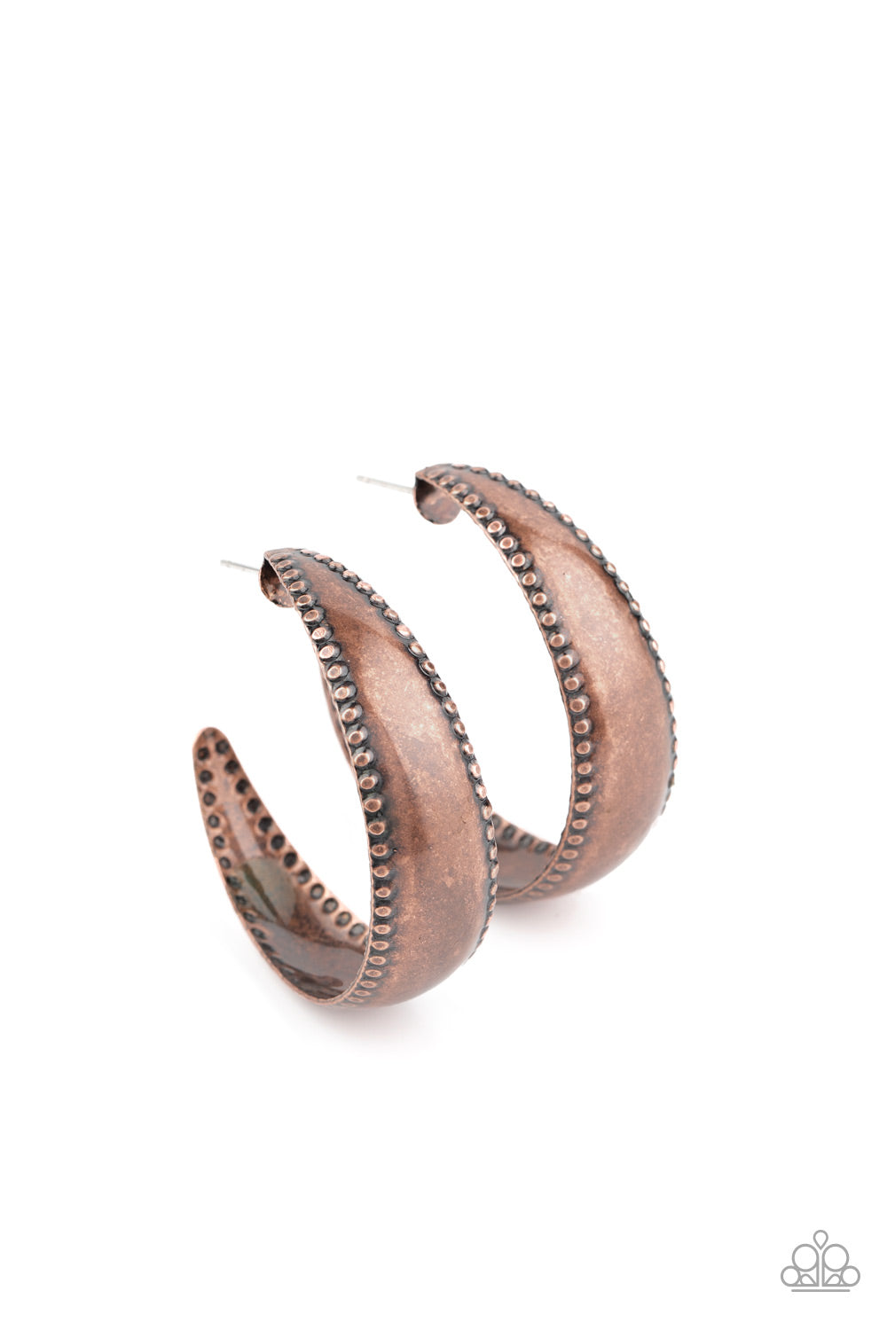 Burnished Benevolence Earrings - Copper