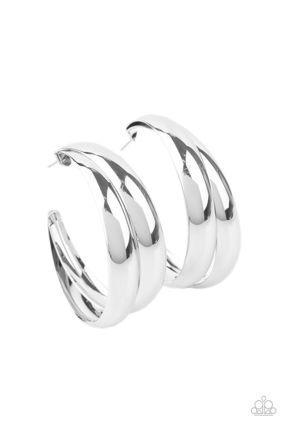 Colossal Curves Earrings - Silver