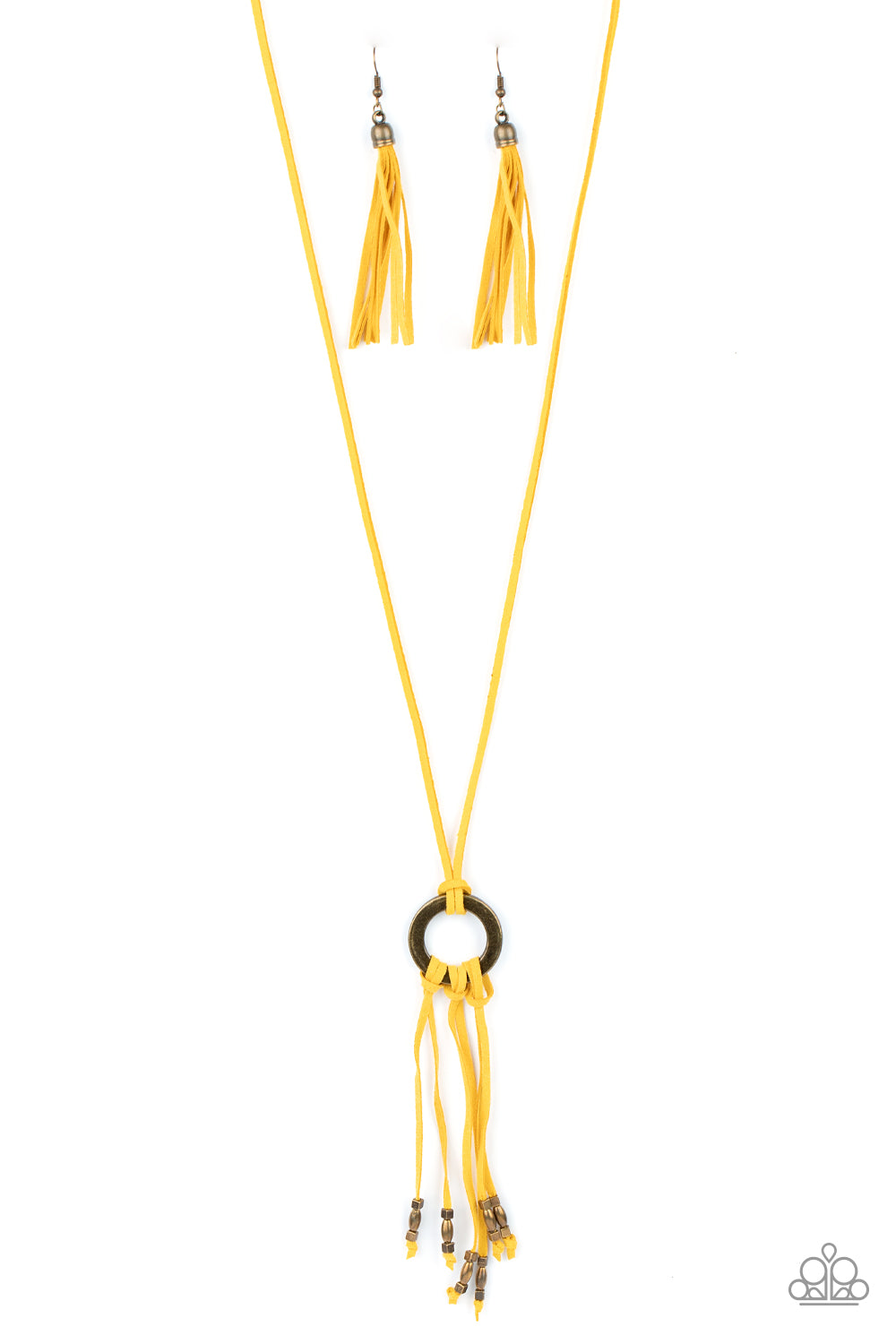 Feel at HOMESPUN Necklace - Yellow