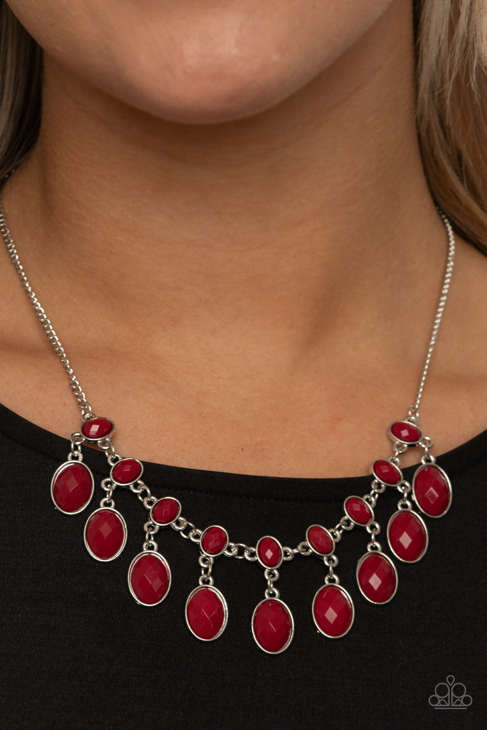 Lady of the POWERHOUSENecklace  - Red
