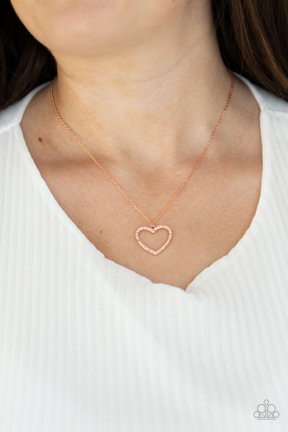 GLOW by Heart Necklace - Copper