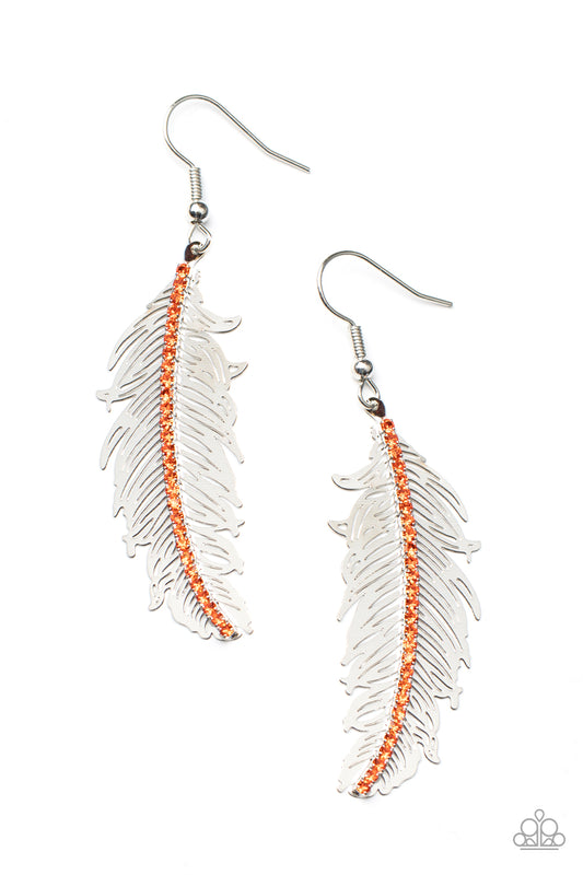 Fearless Flock Earrings - Orange