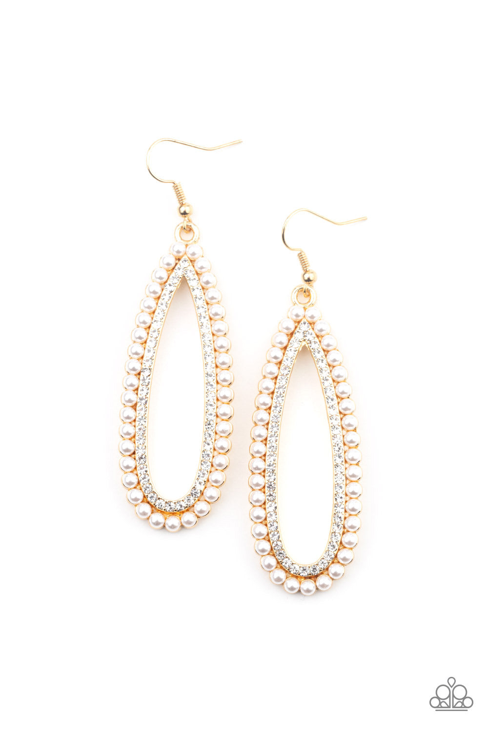 Glamorously Glowing Earrings - Gold