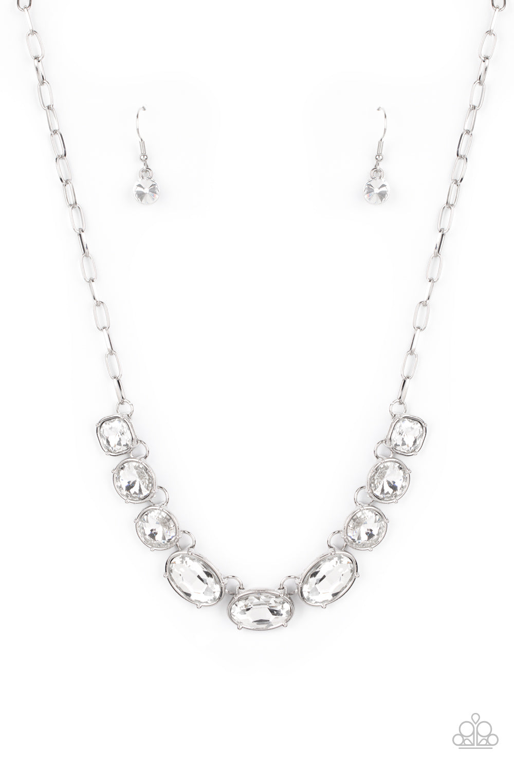 Gorgeously Glacial Necklace - White