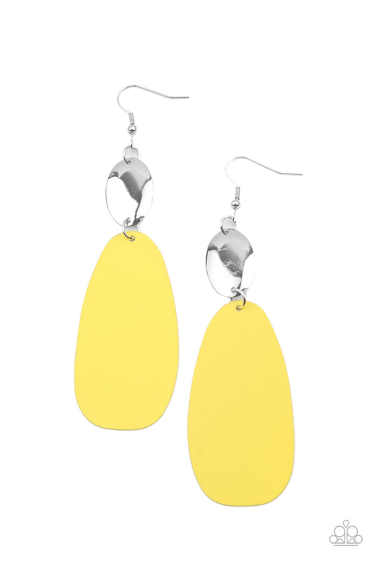 Vivaciously Vogue Earrings - Yellow