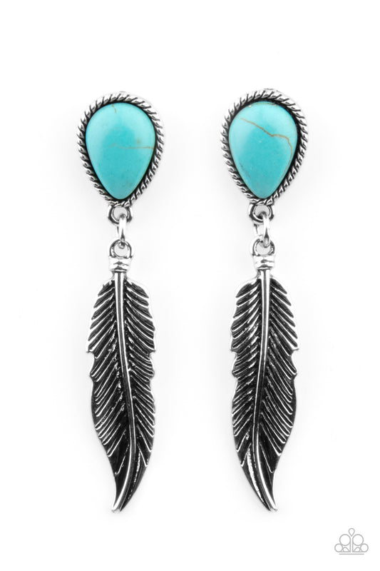 Totally Tran-QUILL Earrings - Blue
