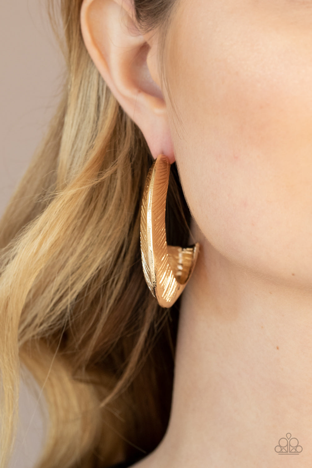 I Double FLARE You Earrings - Gold