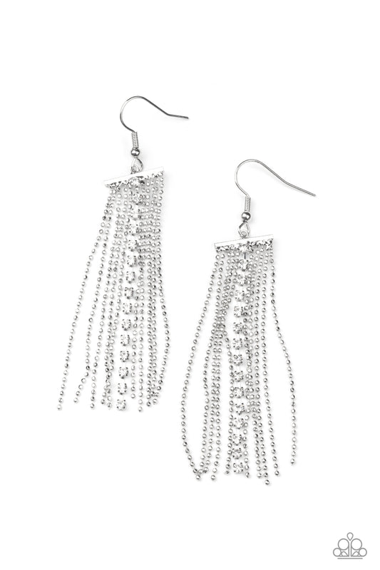 Another Day, Another DRAMA Earrings - White