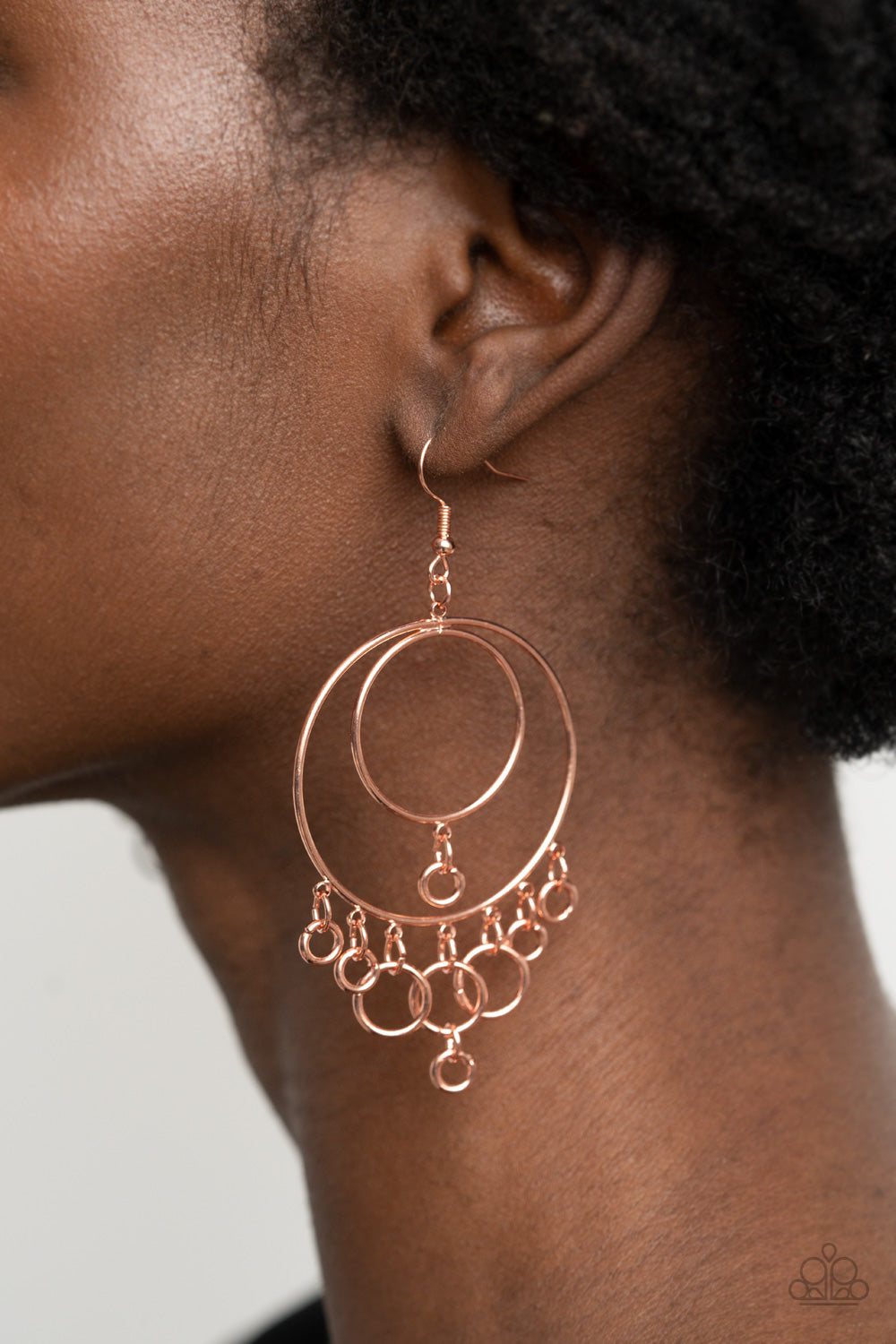 Roundabout Radiance Earrings - Copper