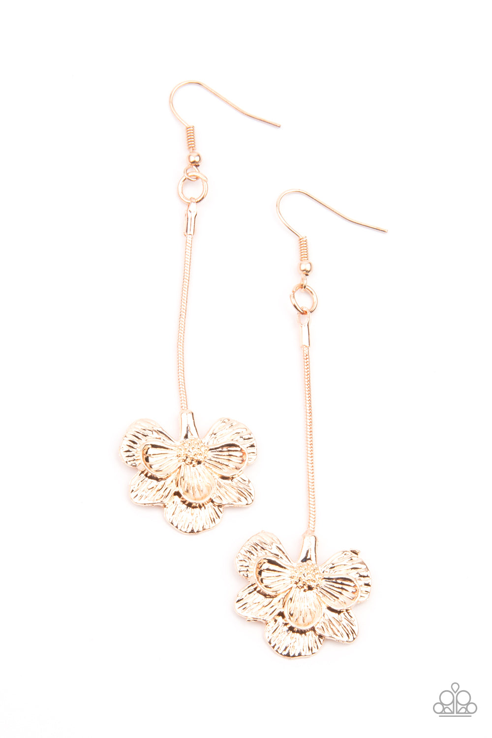 Opulently Orchid Earrings - Rose Gold