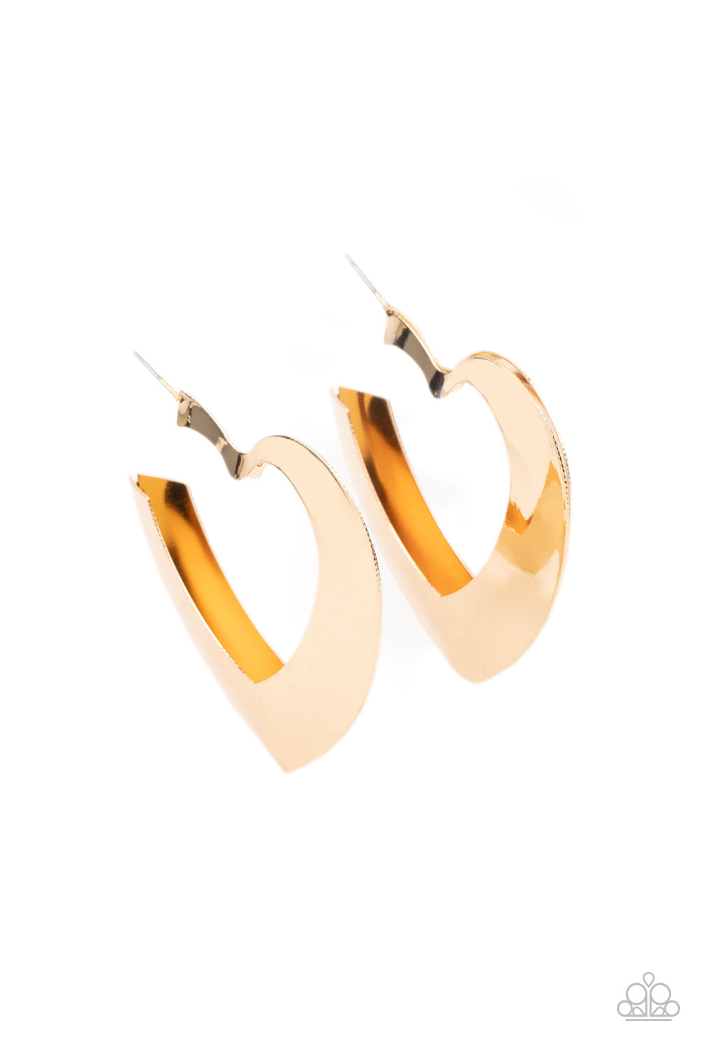 Heart-Racing Radiance Earrings - Gold